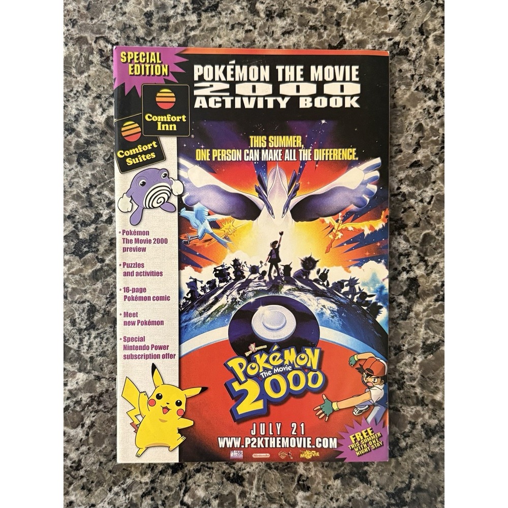 Pokemon The Movie Activity Book 2000 Special Edition-Comfort Inn